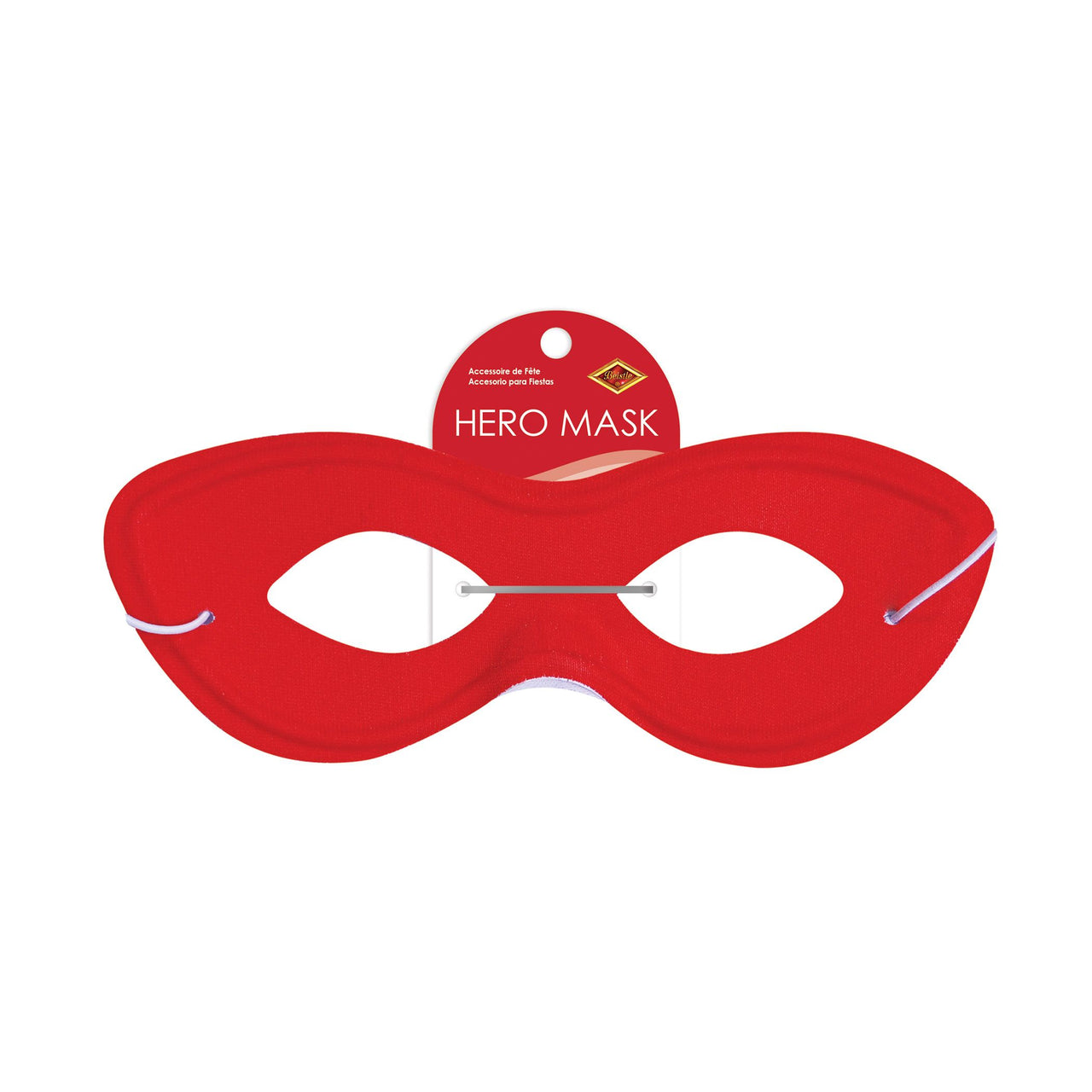 Red Fabric Hero Mask - Spirit Colors & Halloween Fun