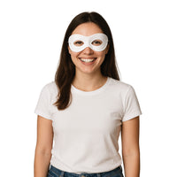 White Fabric Hero Mask - Spirit Colors & Halloween Fun