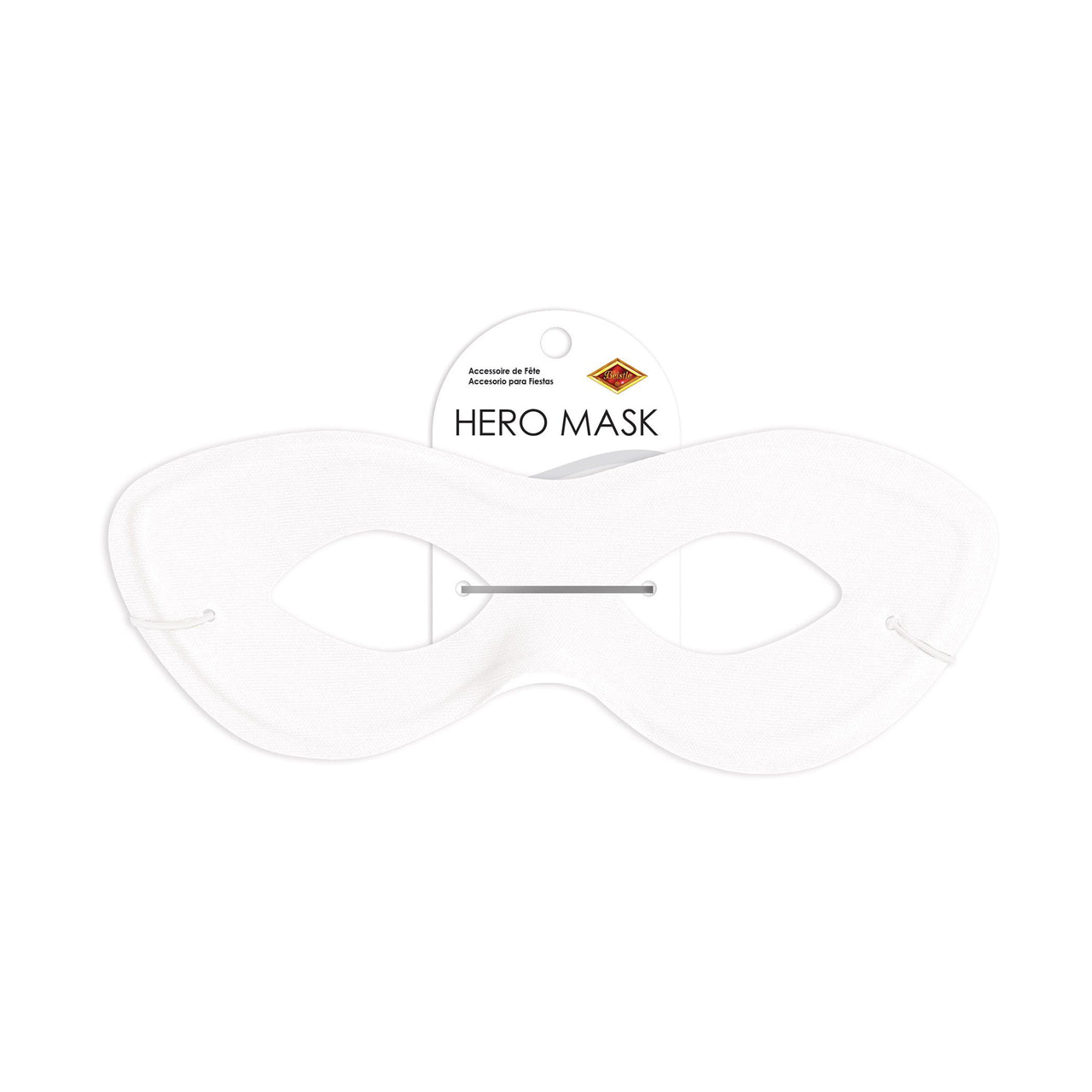 White Fabric Hero Mask - Spirit Colors & Halloween Fun