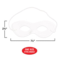White Fabric Hero Mask - Spirit Colors & Halloween Fun