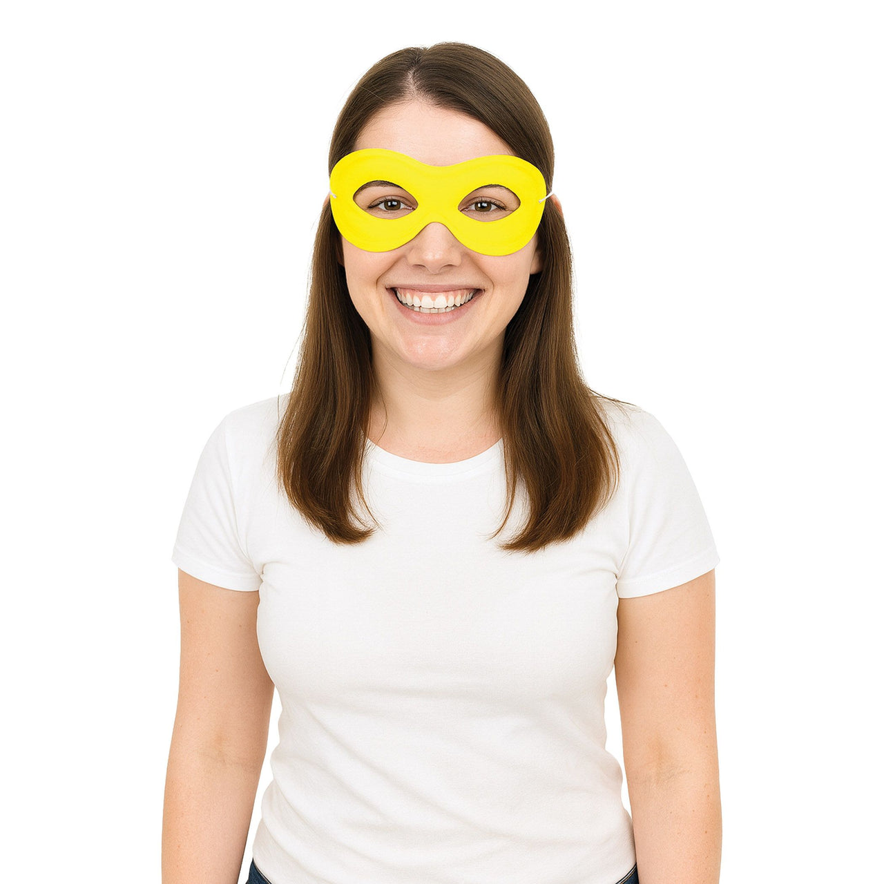 Yellow Fabric Hero Mask - Spirit Colors & Halloween