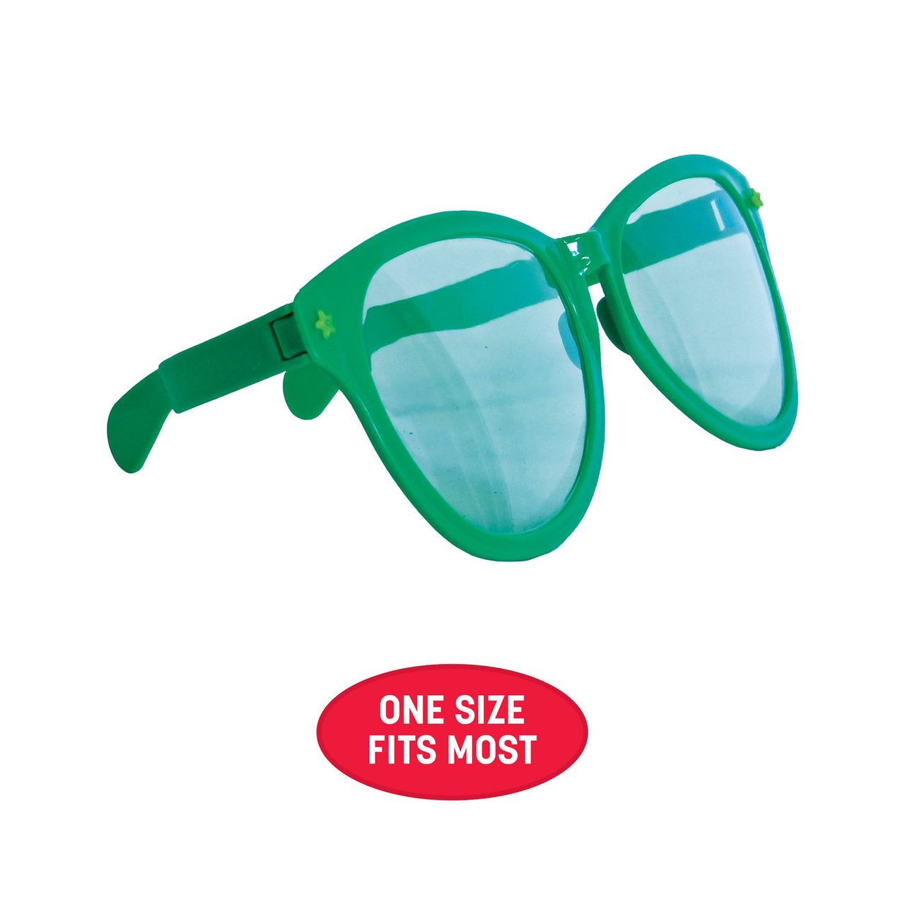 Jumbo Green Novelty Glasses - One Size Fits Most