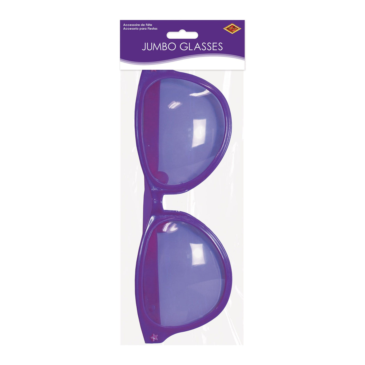 Jumbo Purple Novelty Glasses - One Size Fits Most