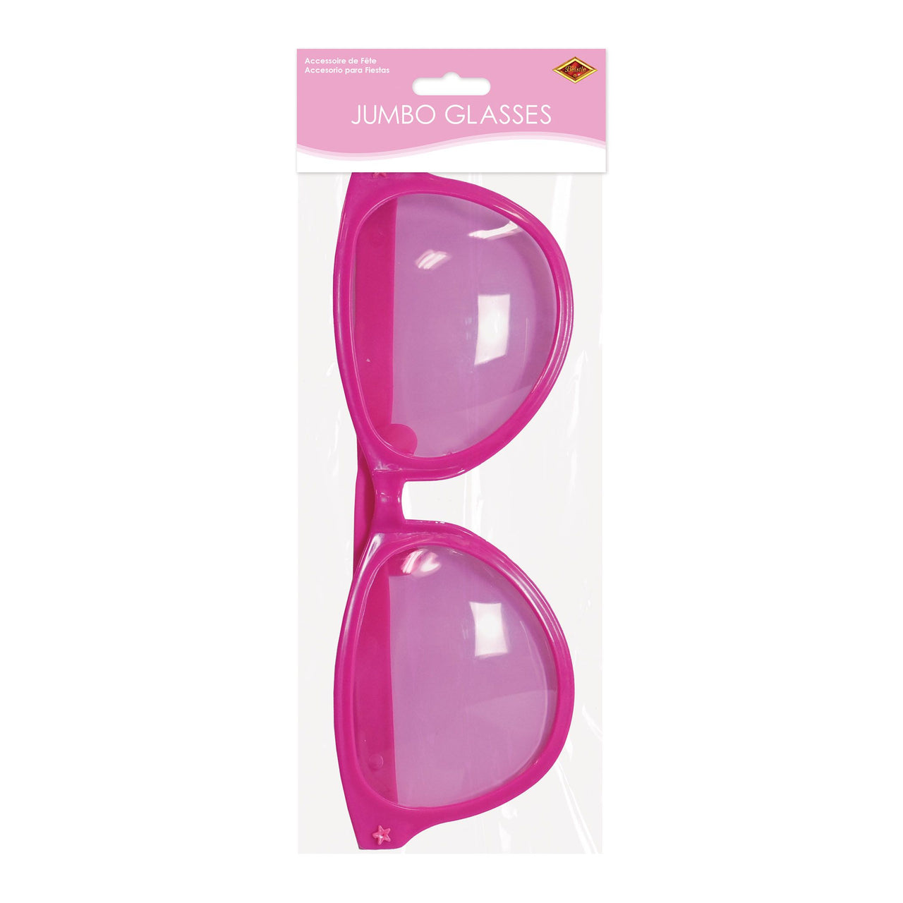 Pink Jumbo Glasses - Fun Novelty Costume Accessory
