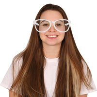 Jumbo White Novelty Glasses - One Size Fits Most