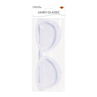 Jumbo White Novelty Glasses - One Size Fits Most