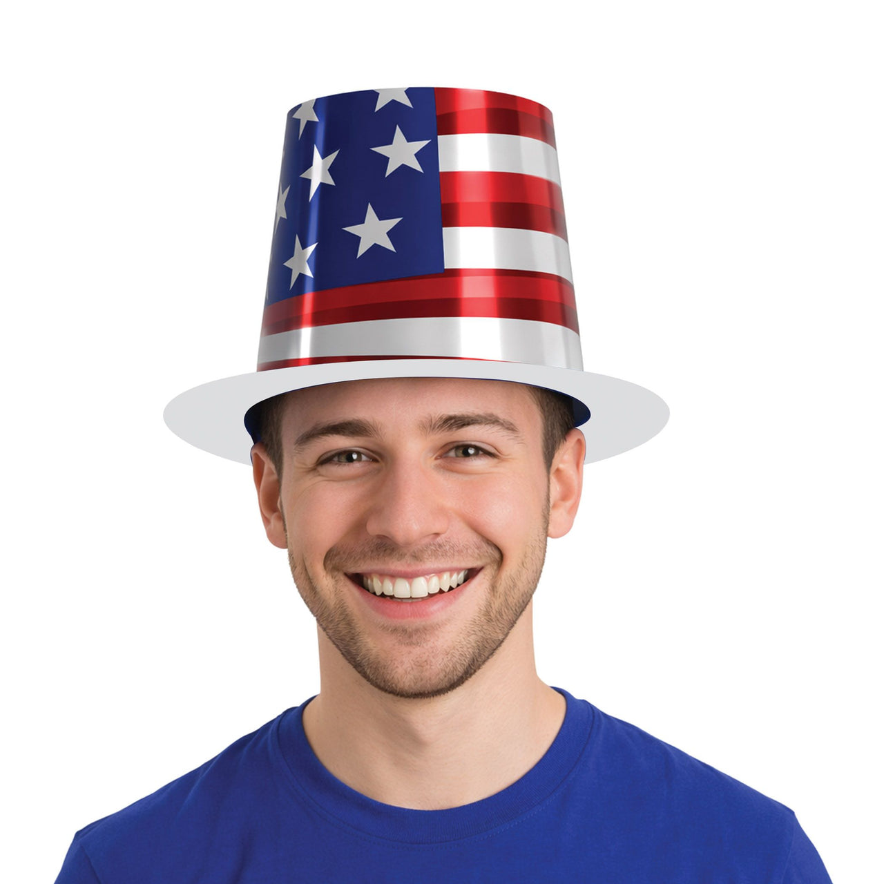 Patriotic Foil Hi-Hat - One Size Fits Most