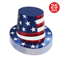 Patriotic Foil Hi-Hat - One Size Fits Most