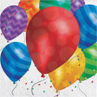 192 pc Bulk Balloon Blast Lunch Napkins - Birthday Party Supplies by Creative Converting