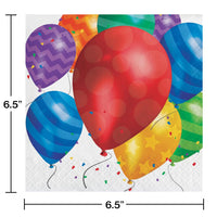 Balloon Blast Lunch Napkins (192/case)