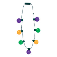 Light-Up Oversized Mardi Gras Necklace - 3 Light Modes