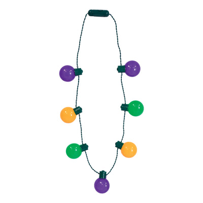 Light-Up Oversized Mardi Gras Necklace - 3 Light Modes