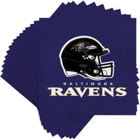 192/Case Bulk Baltimore Ravens Luncheon Napkins