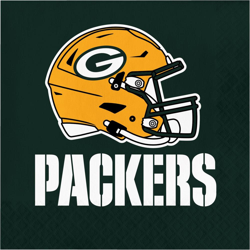 192 pc Bulk Green Bay Packers Luncheon Napkins - Sports Party Supplies by Creative Converting