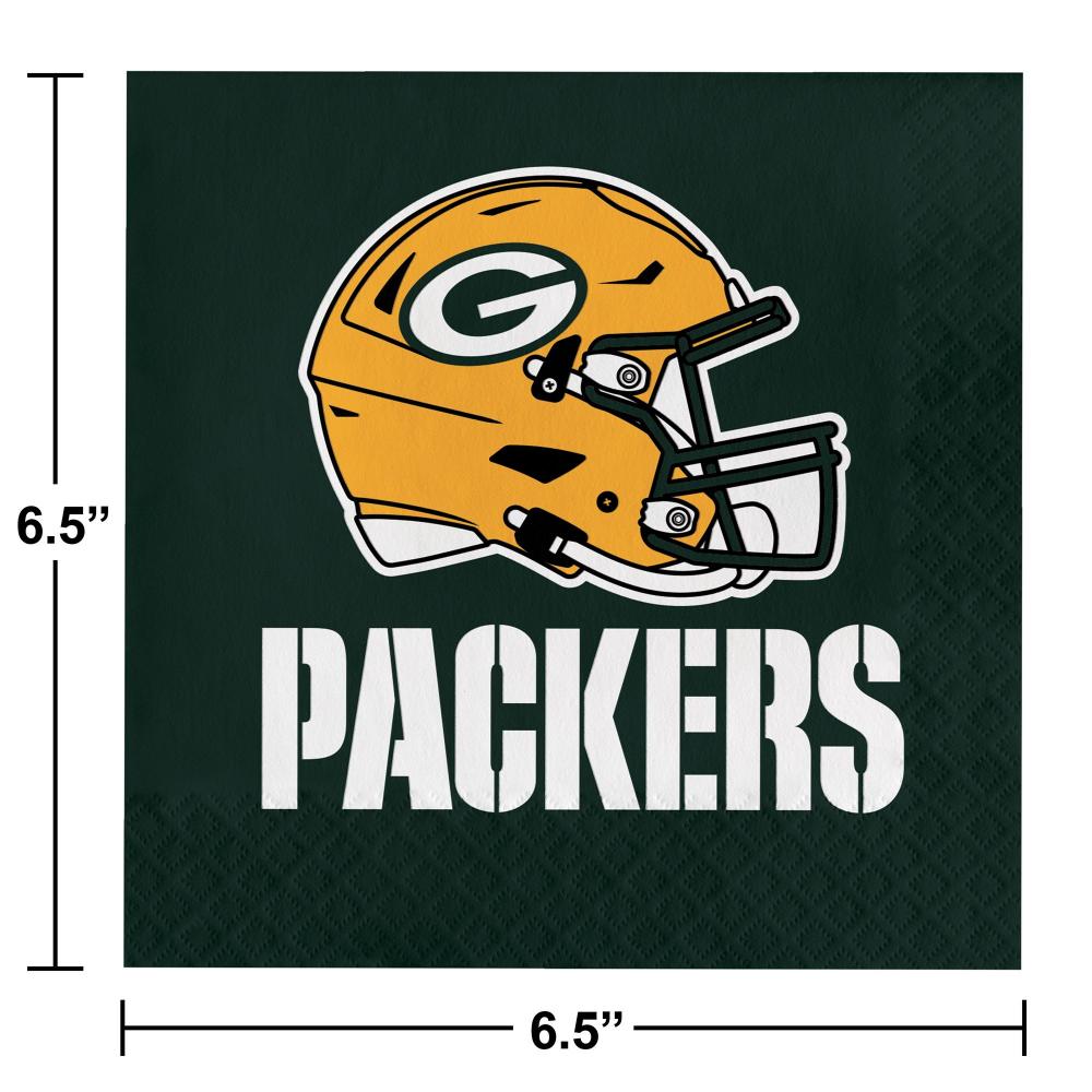 192/Case Bulk Green Bay Packers Luncheon Napkins