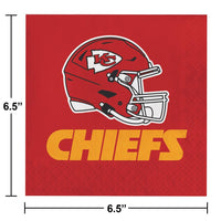 192/Case Bulk Kansas City Chiefs Luncheon Napkins