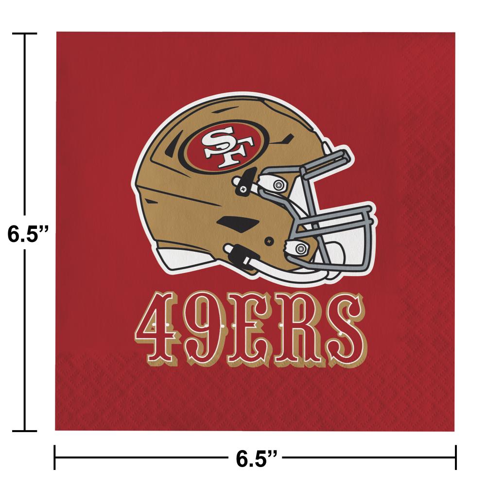 192ct Bulk San Francisco 49ers Luncheon Napkins