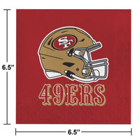 192ct Bulk San Francisco 49ers Luncheon Napkins