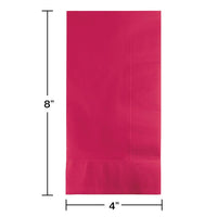 600ct Bulk Hot Magenta 2 Ply Dinner Napkins