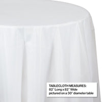 12ct Bulk Clear Round Plastic Table Covers