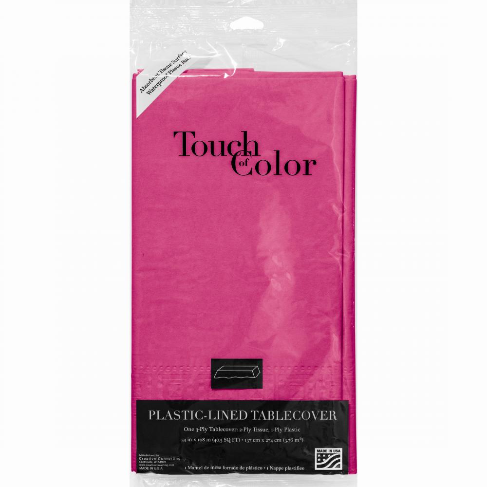 6ct Bulk Hot Magenta Paper Table Covers