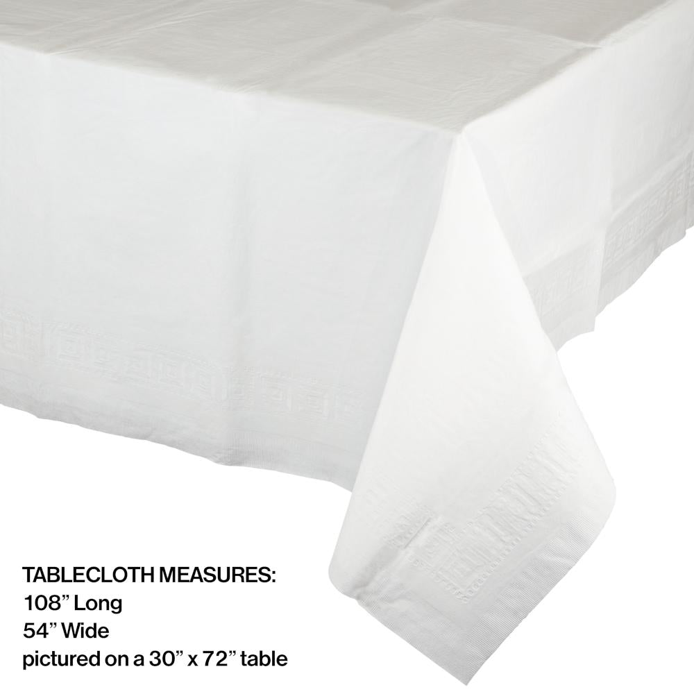 6ct Bulk White Paper Table Covers