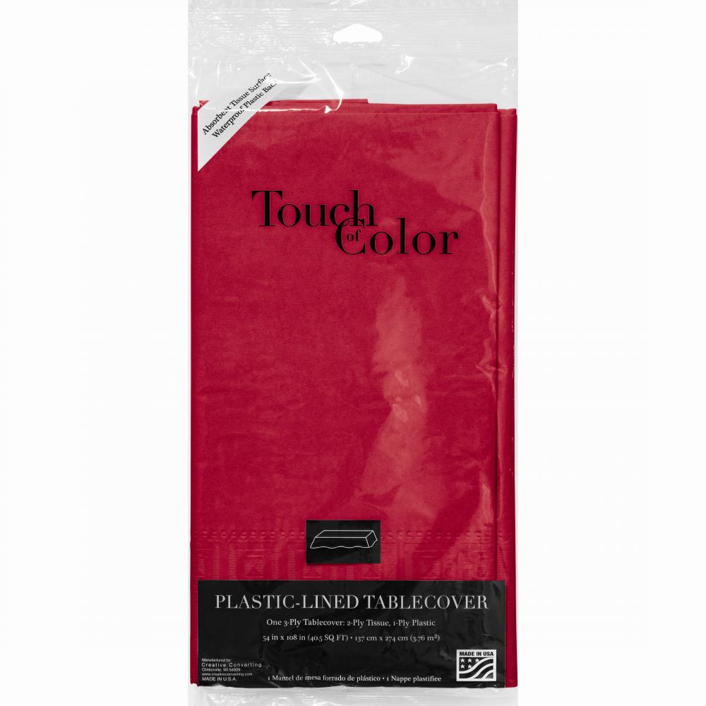6ct Bulk Classic Red Paper Table Covers
