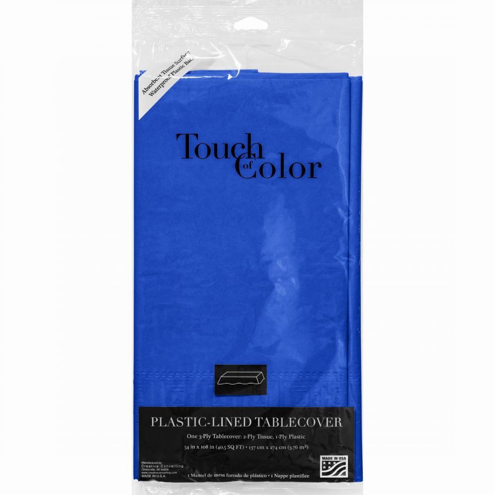 6ct Bulk Cobalt Blue Paper Table Covers