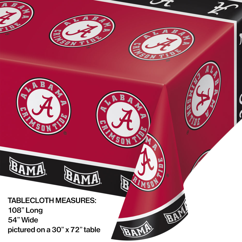 98 Pack University of Alabama Crimson Tide Party Supplies Retail Floor Display - Sports Party Supplies by Creative Converting
