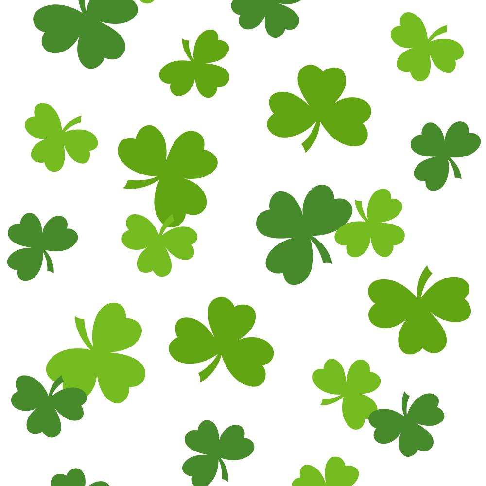 12ct Bulk Shamrock Plastic Table Covers