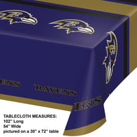 12ct Bulk Baltimore Ravens Table Covers