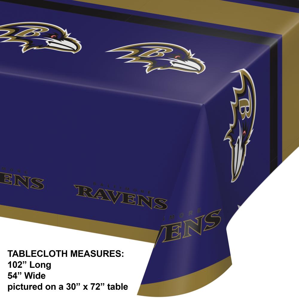 12/Case Bulk Baltimore Ravens Table Covers
