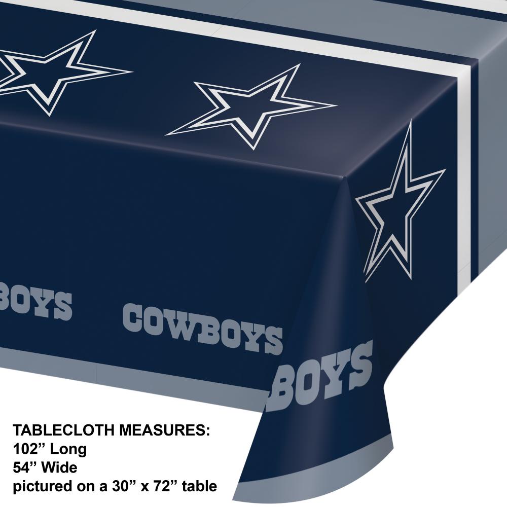 12ct Bulk Dallas Cowboys Table Covers