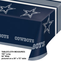 12ct Bulk Dallas Cowboys Table Covers