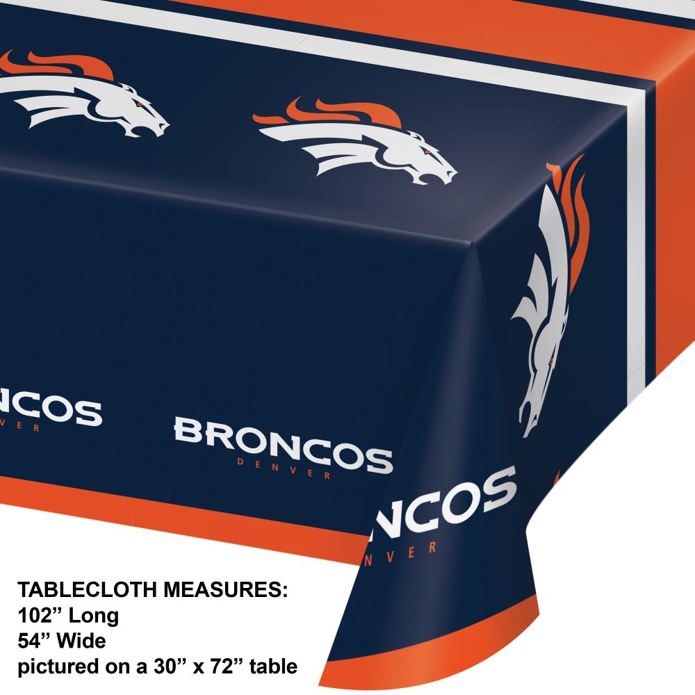 12/Case Bulk Denver Broncos Table Covers