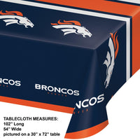 12/Case Bulk Denver Broncos Table Covers