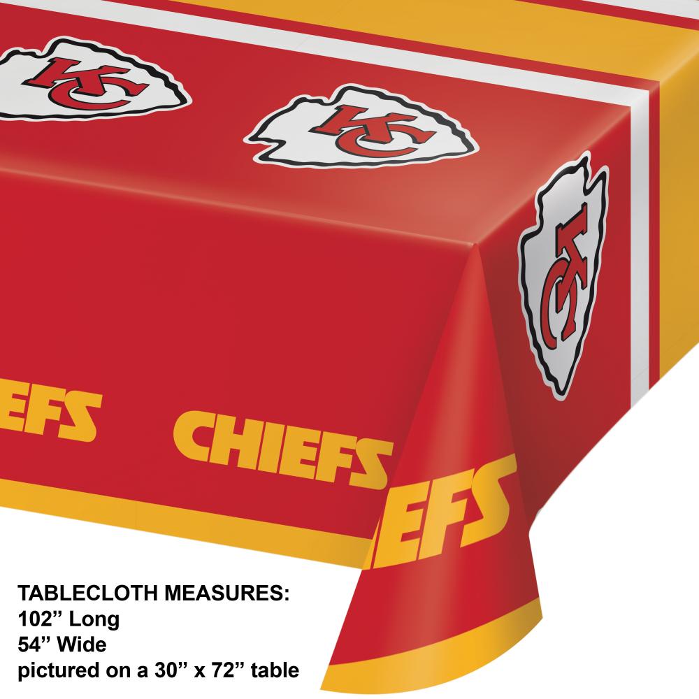 12/Case Bulk Kansas City Chiefs Table Covers