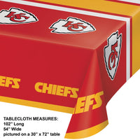 12/Case Bulk Kansas City Chiefs Table Covers