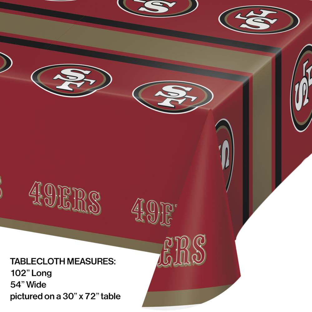 12/Case Bulk San Francisco 49ers Table Covers