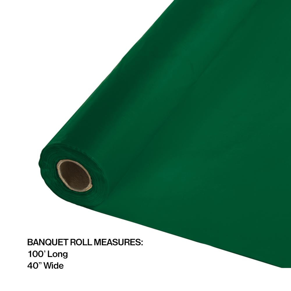 100 ft by 40 inch Hunter Green Banquet Table Roll
