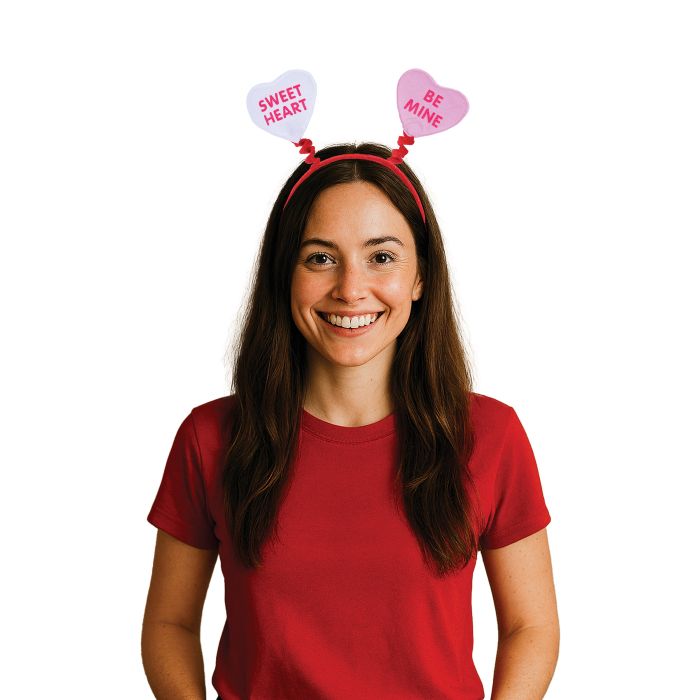 Candy Heart Boppers Headband - Valentine's Day Accessory