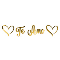 Foil Te Amo Streamer (1 per package)