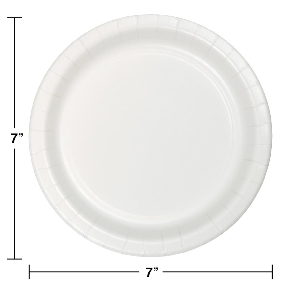 240ct Bulk White Dessert Plates