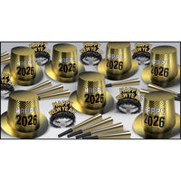 New Year  2026  Gold Party Kit for 50, Party Party Kit, New Years