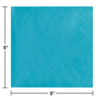 Bulk Bermuda Blue 2 Ply Beverage Napkins (600 per Case)