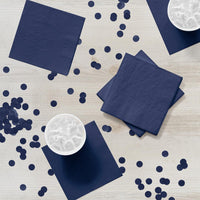 Bulk Navy 2 ply Beverage Napkins (600 per Case)