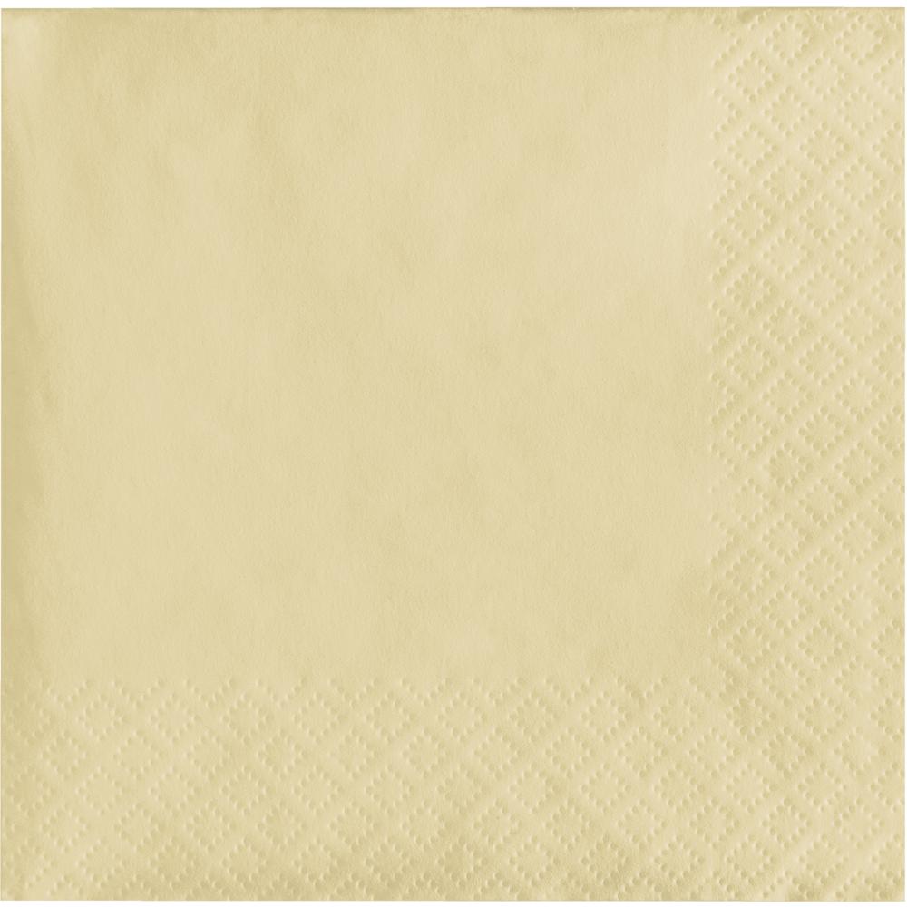 Bulk 600 pc Ivory 2 ply Beverage Napkins  - Solid Color Party Tableware by Creative Converting