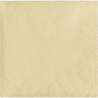 Bulk 600 pc Ivory 2 ply Beverage Napkins  - Solid Color Party Tableware by Creative Converting