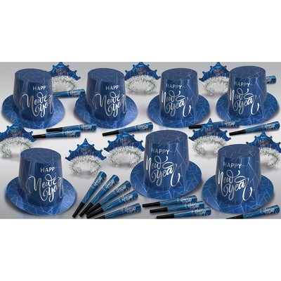 Midnight Blue New Year Party Kit for 50, Party Party Kit, New Years