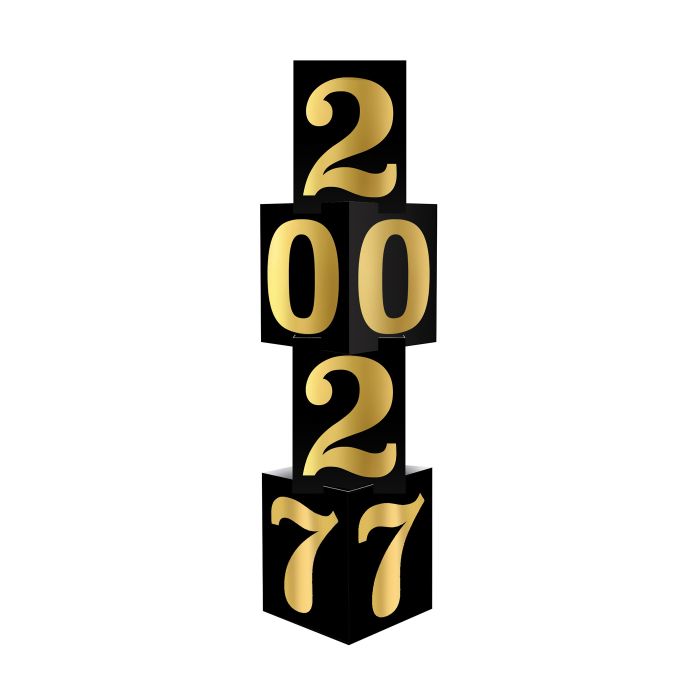 Foil 2027 Column Decoration - New Year's & Graduation Party